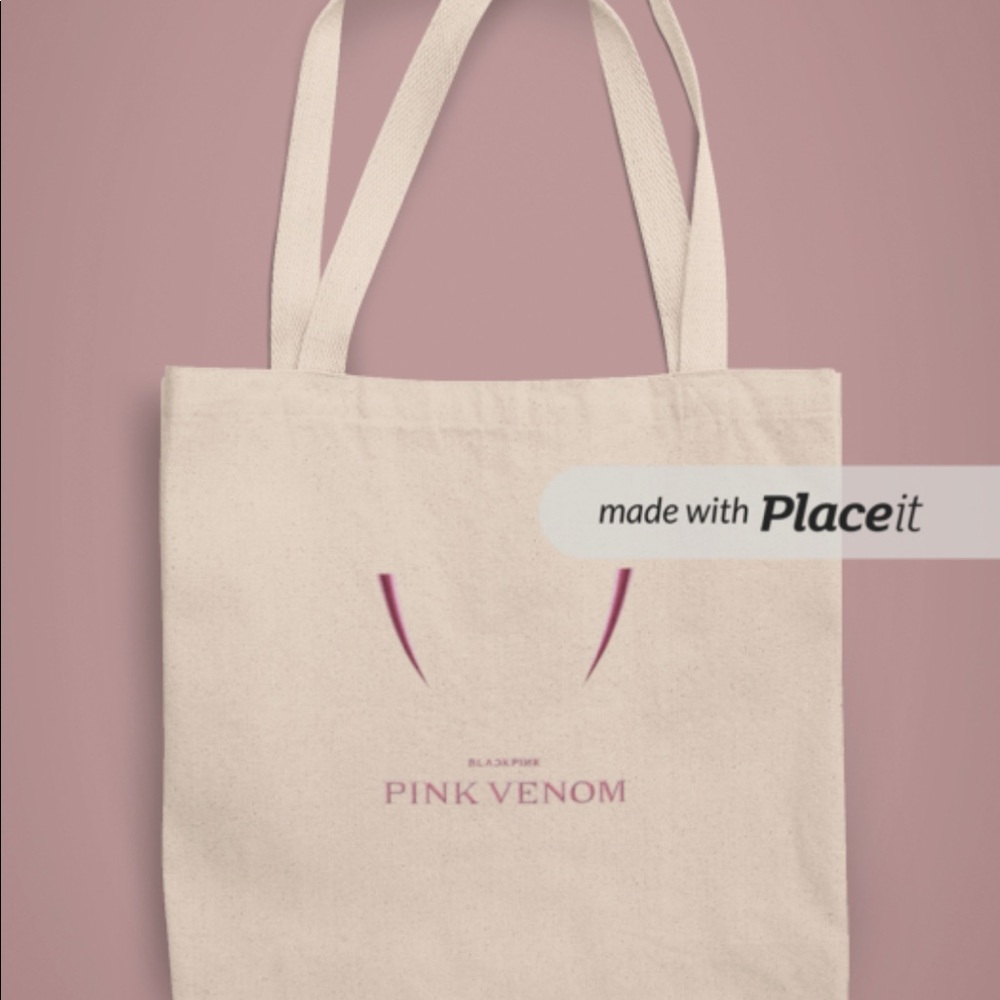 Blackpink embroidered tote bag
